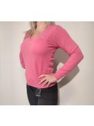 GANT V-nyakú báránygyapjú női pulóver – Blush Pink